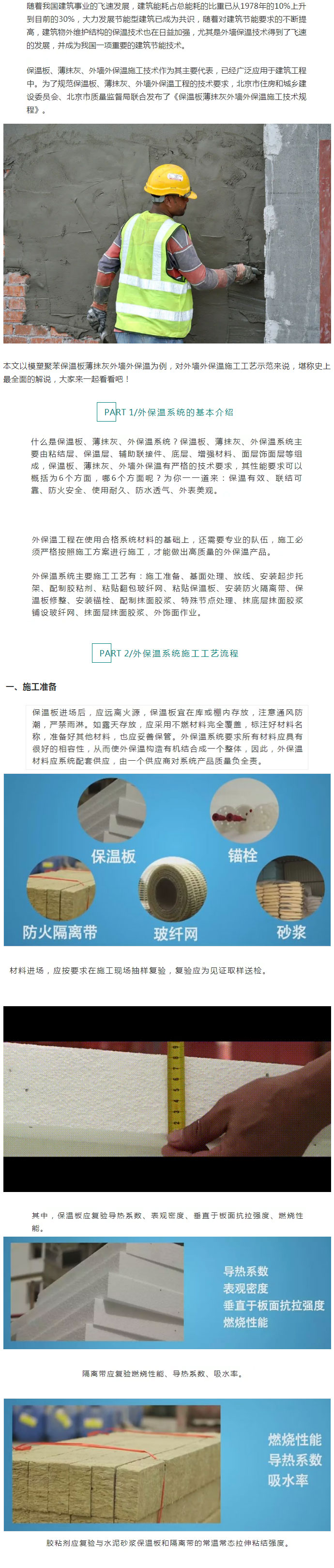 收藏起来！保温板薄抹灰外墙外保温施工工艺图文全解析_01