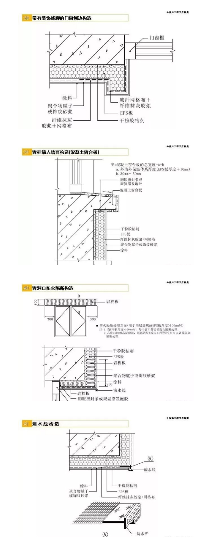 外墙保温节点做法图集_12